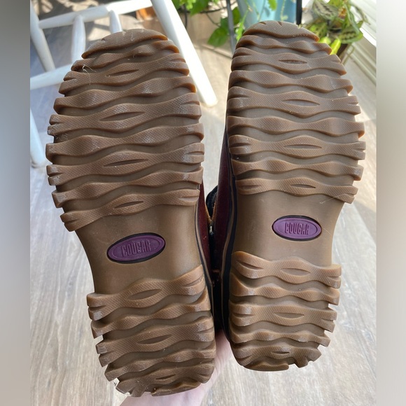 Vintage Cougar Corvair Leather & Suede Chunky Heel Boots - Picture 5 of 8